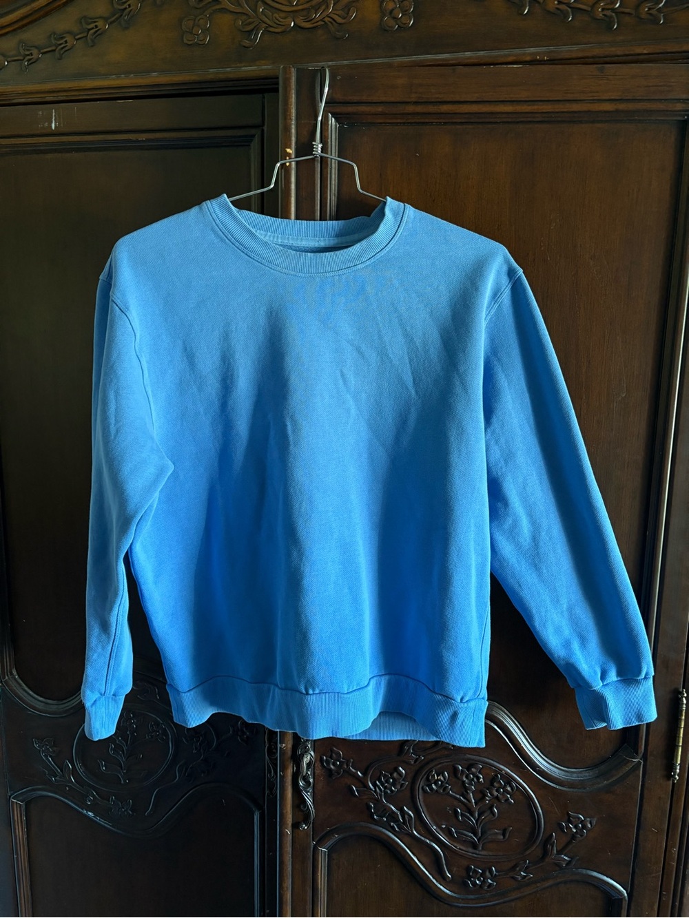 Lululemon Blue Fleece Crew Neck Sweatshirt